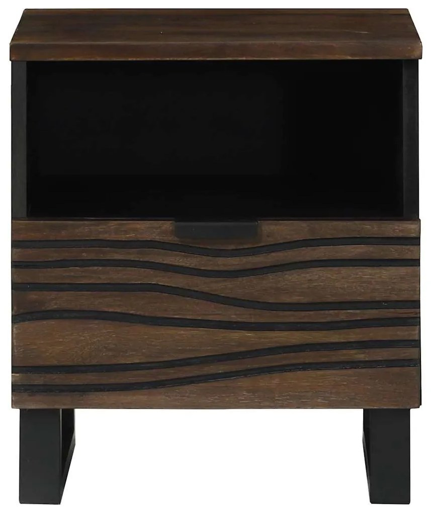 Gabinetes de Cabeceira 2 pcs 40 x 33 x 46 cm Madeira maciça de Manga