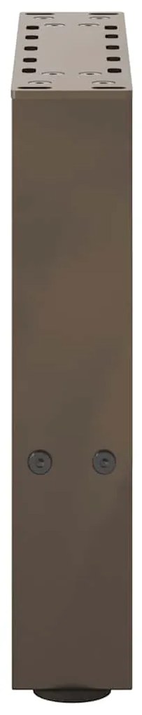 Pés para mesa de centro em aço natural, 2 peças, 30x(30-31) cm, aço