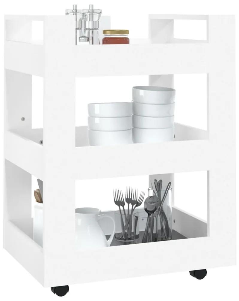 Carrinho de cozinha 60x45x80 cm derivados de madeira branco