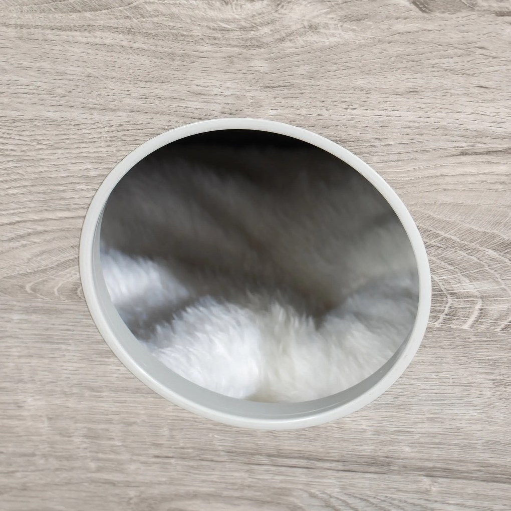 Casa para Gatos de Madeira com Aparência de Mesa Auxiliar com 2 Prateleiras de Armazenamento Caverna para Gatos com Almofada Removível e Lavável 48x40x65,5cm Carvalho
