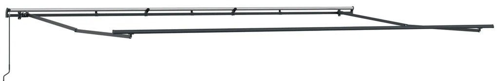 Toldo Retrátil Manual Vermelho 600x300 cm, vidaXL Tecido de Substituiç