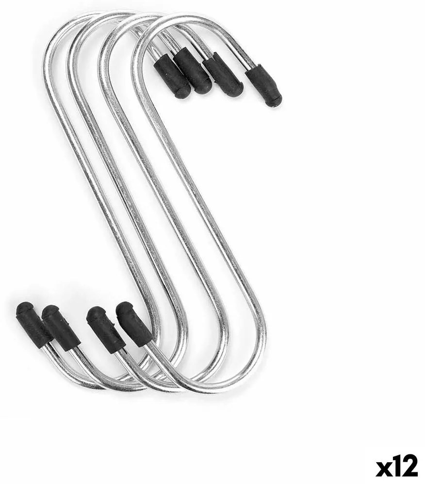 Gancho para pendurar Conjunto Prateado Metal (12 Unidades)