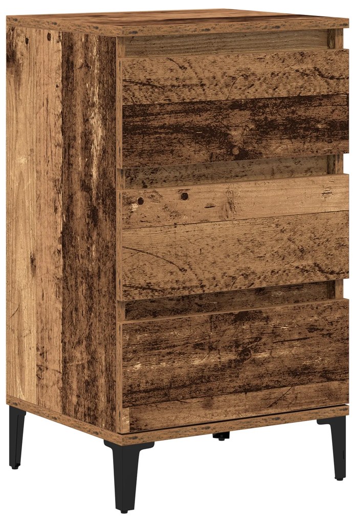 Cabideiro vidaXL Madeira Velha 40x35x70 cm Madeira de Engenharia
