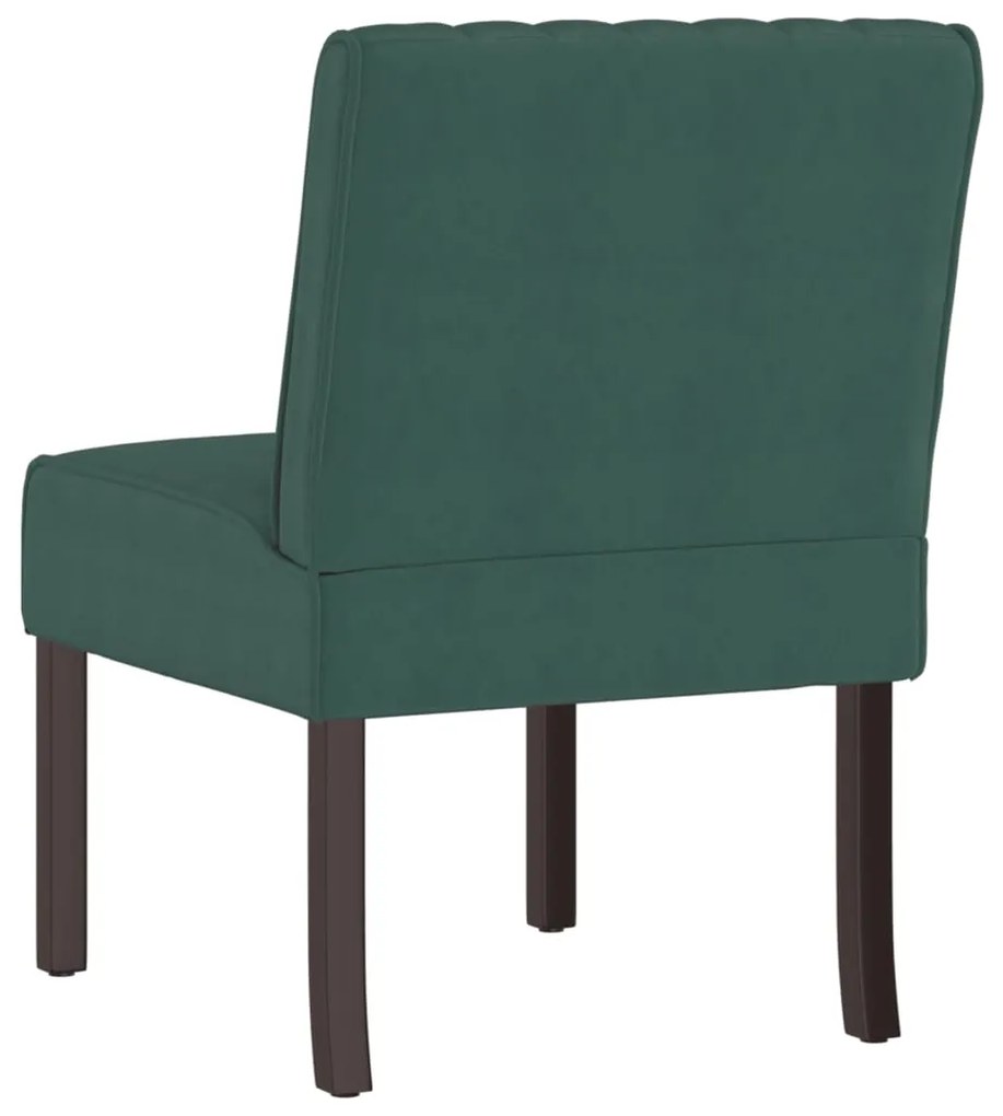 Cadeirão veludo verde-escuro