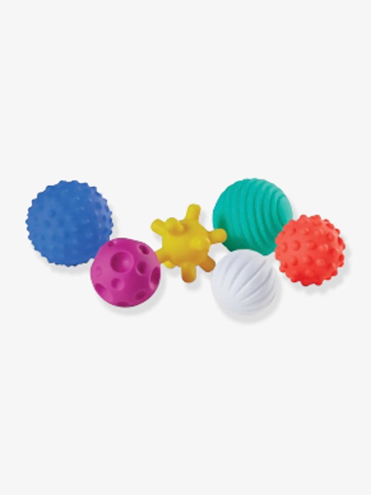 6 bolas sensoriais Montessori, da INFANTINO azul vivo bicolor/multicolor