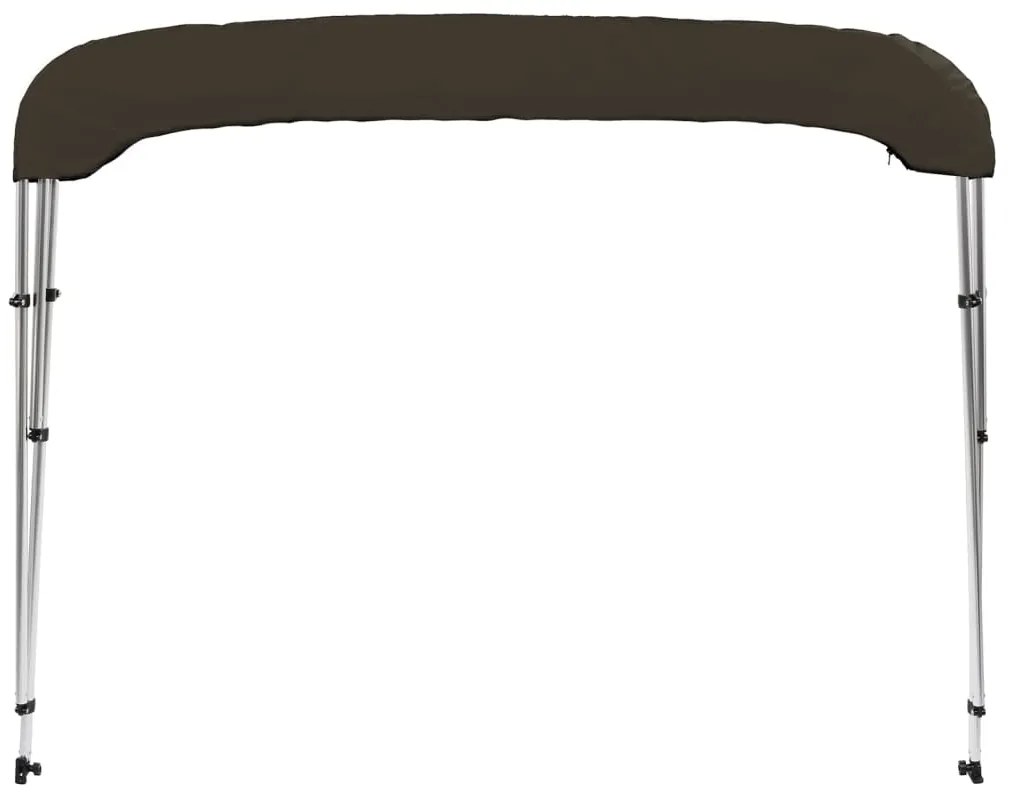 Toldo de 3 arcos Bimini 183x140x137 cm preto