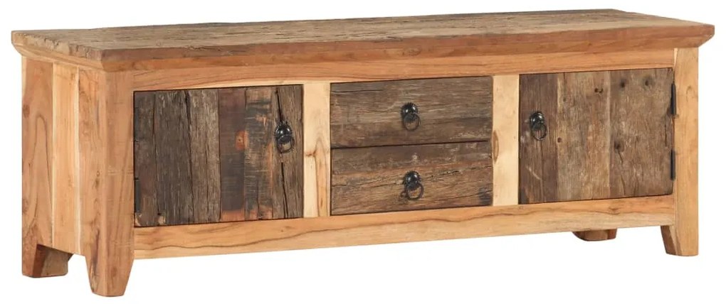 Móvel de TV 120x30x40 cm madeira acácia e recuperada maciças