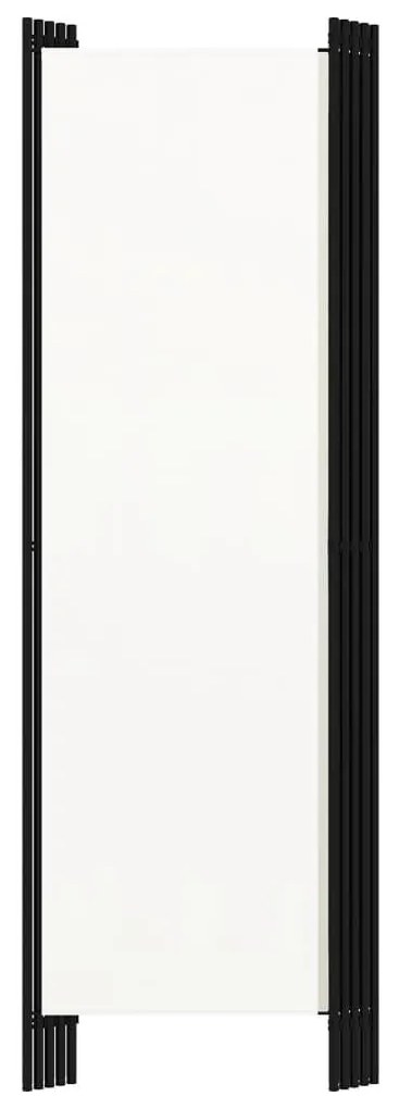 Divisória de quarto com 5 painéis 250x180 cm branco