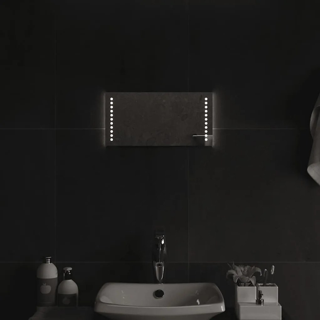 vidaXL Espelho de casa de banho com luzes LED 40x20 cm