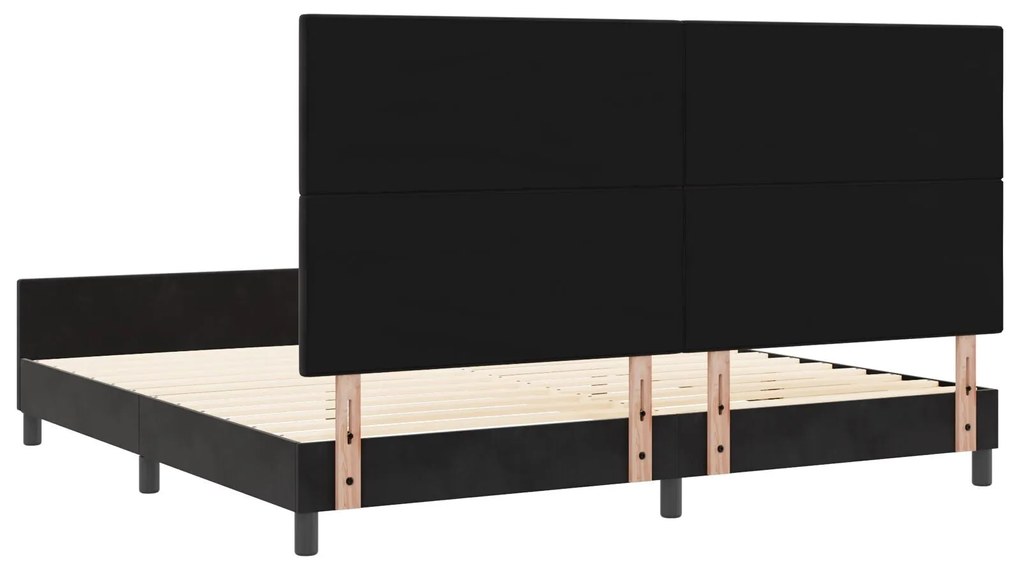 Cama vidaXL Preta 200x200 cm Veludo