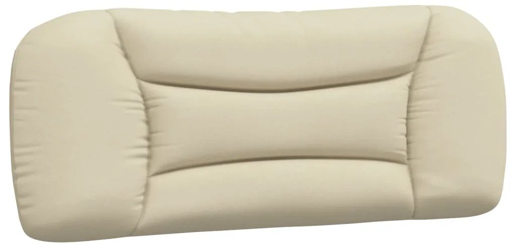 Cama com colchão 100x200 cm tecido cor creme