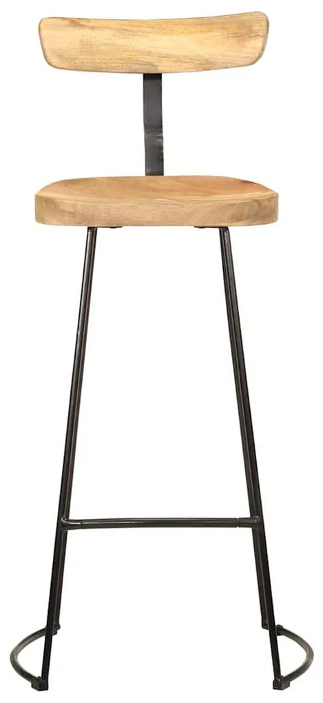 Bancos de bar 2 pcs 49x43x103 cm madeira de mangueira maciça