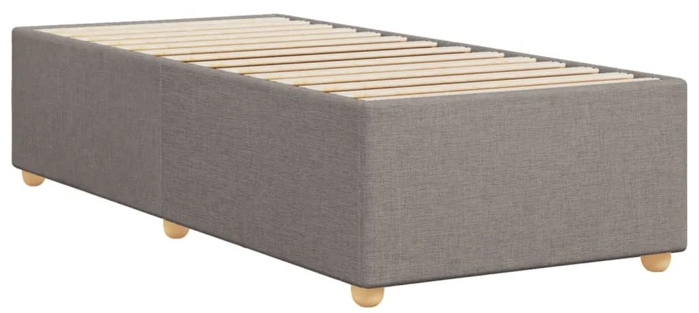 Estrutura cama sem colchão 90x200 cm tecido cinza-acastanhado