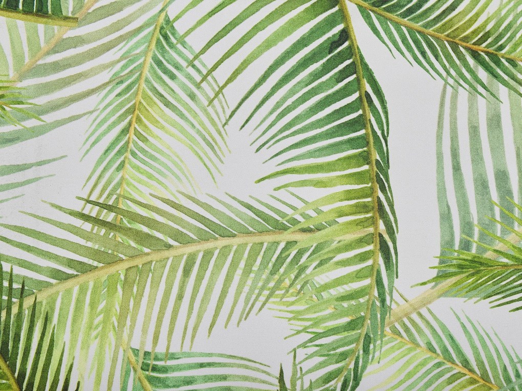 Conjunto de 2 capas verde e branco motivo tropical para cadeiras CINE Beliani