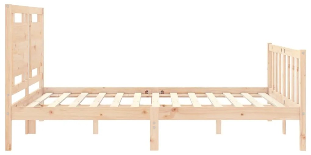Estrutura de cama King Size com cabeceira madeira maciça