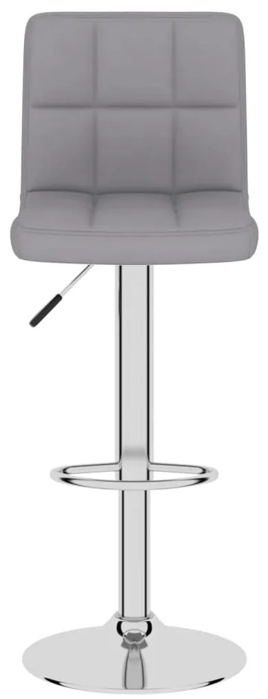 Bancos de bar 2 pcs tecido cinzento-claro