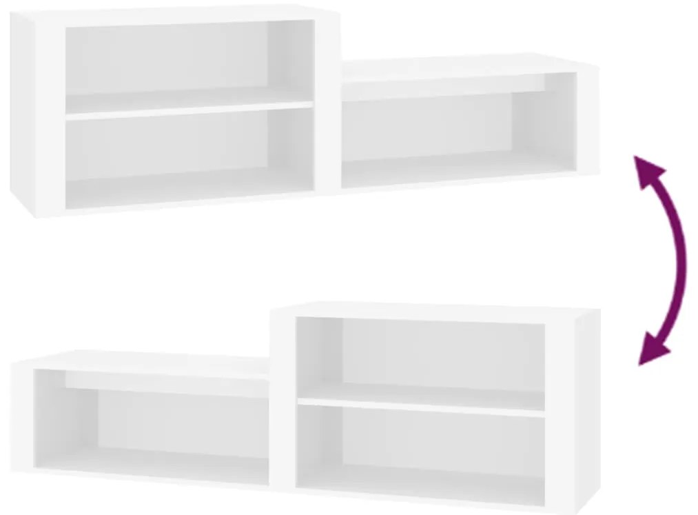 Sapateira 150x35x45 cm derivados de madeira branco