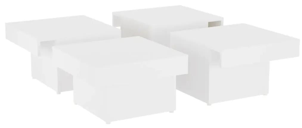 Mesa de centro 90x90x28 cm contraplacado branco