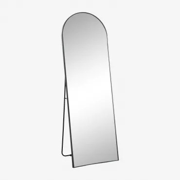 Espelho De Pé 50x150 Cm Em Alumínio Naruvy Preto - Sklum
