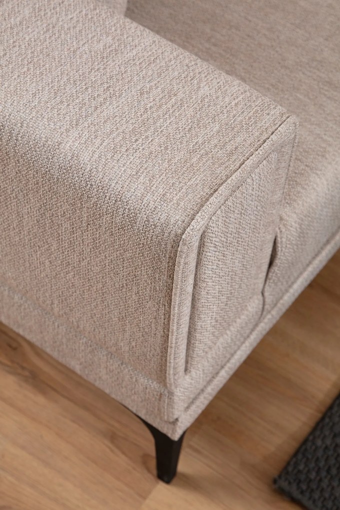 Sofá-cama 3 Lugares Horizon – Castanho Claro – 230x95x77 cm