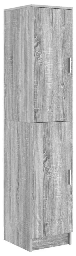 Armário Buffet Cinza Sonoma MDF Médio Armário Buffet Retangular