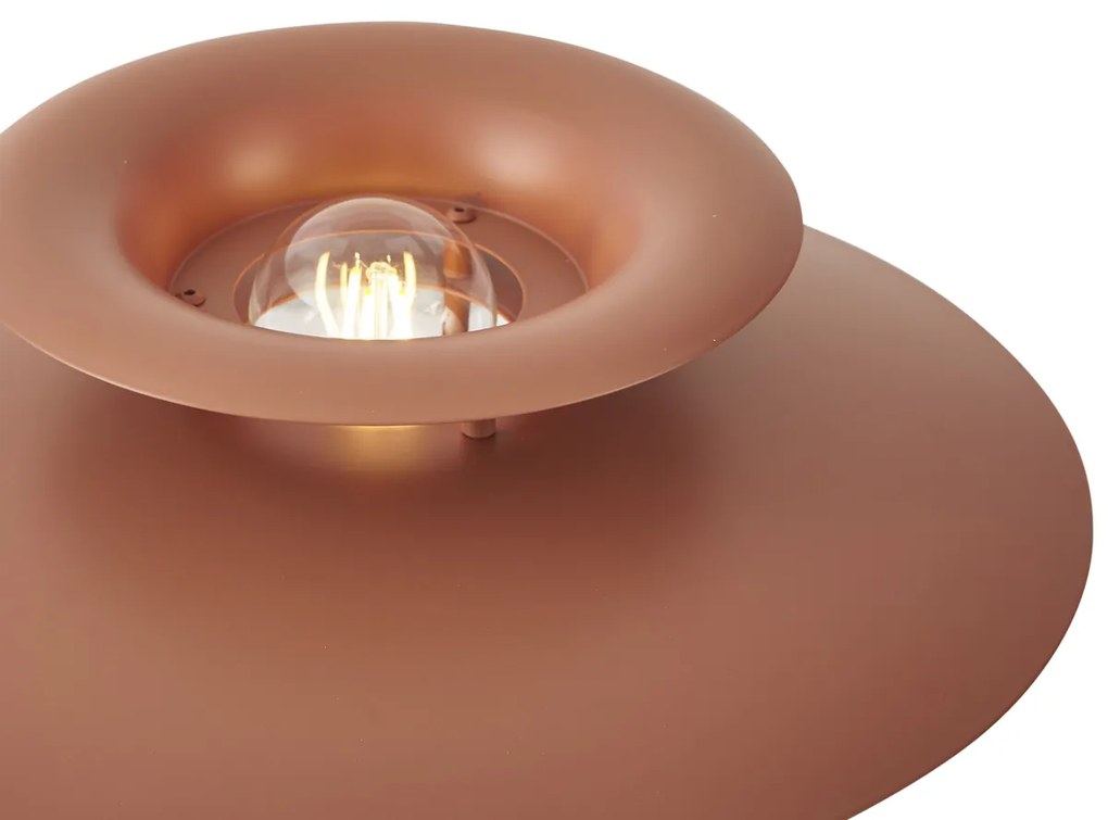 Candeeiro de Mesa Retro Aço Mocha 45cm - Pauly Retro