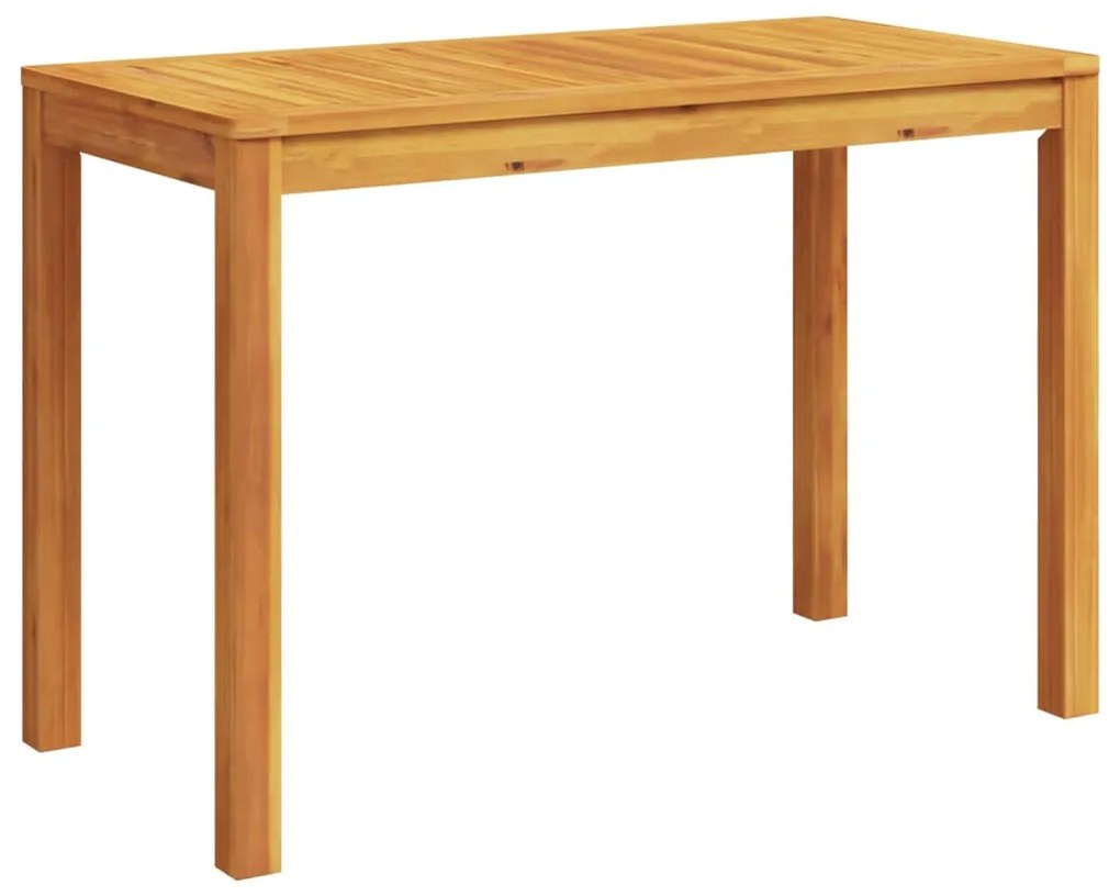 Mesa de jantar p/ jardim 110x55x75 cm madeira de acácia maciça