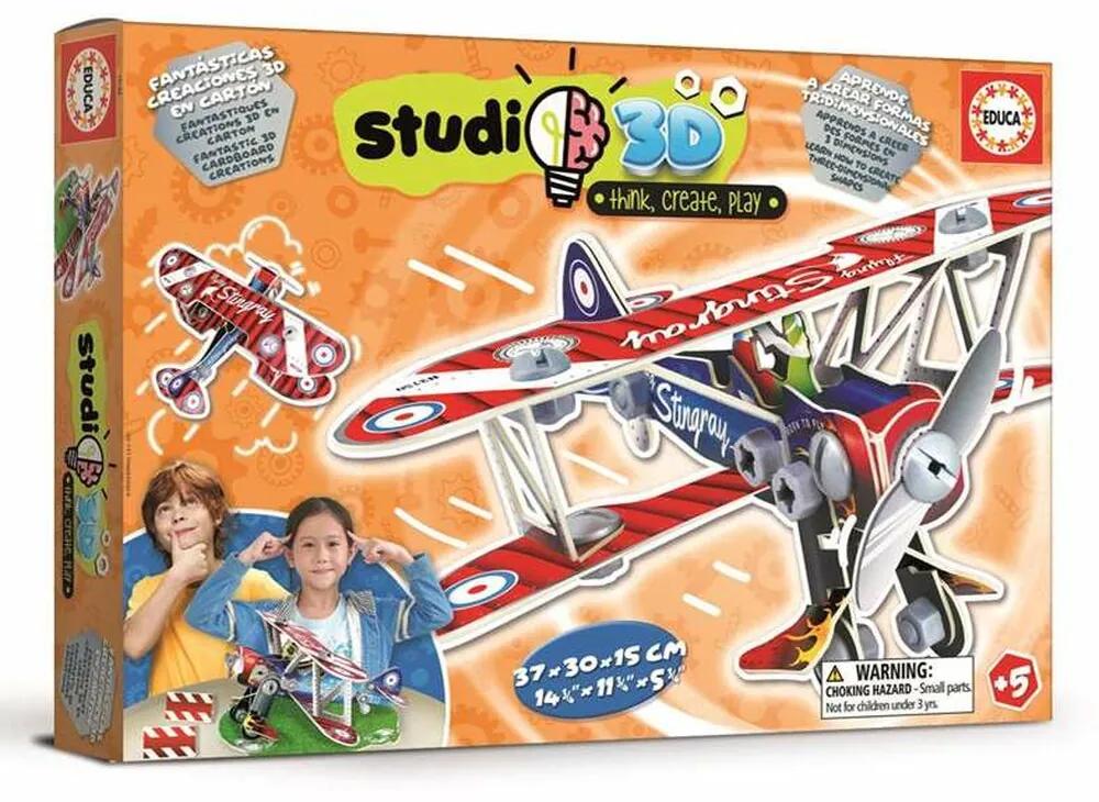 Maqueta de Avião Educa Studio 3D 56 Peças (37 X 30 X 15 cm)
