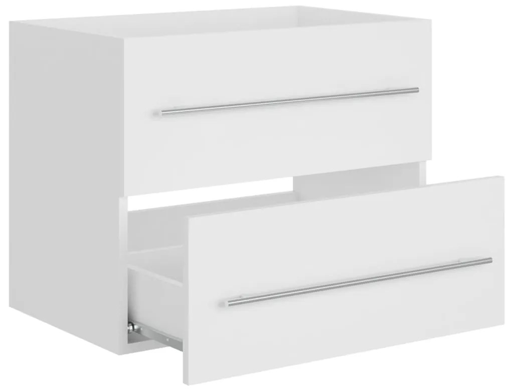 Armário lavatório 60x38,5x48 cm derivados de madeira branco