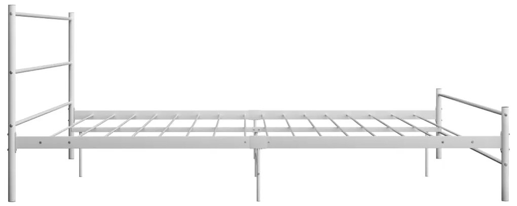 Estrutura de cama 200x200 cm metal branco