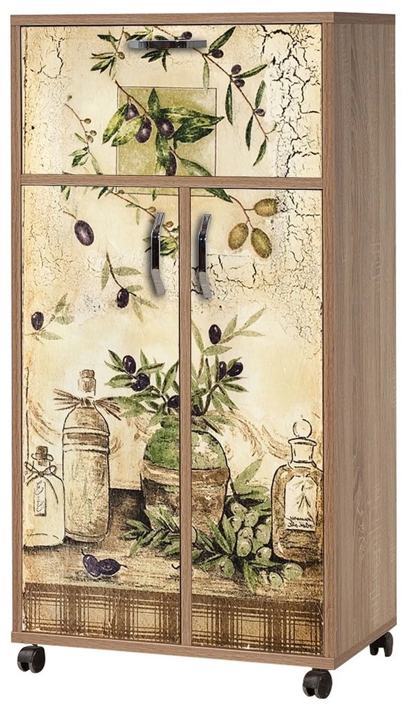 Armário Multiusos Kiler – Carvalho Sonoma – 60x116x36 cm