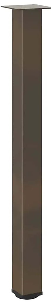 Pés para mesa de bar 4 peças aço natural 100-102 cm aço