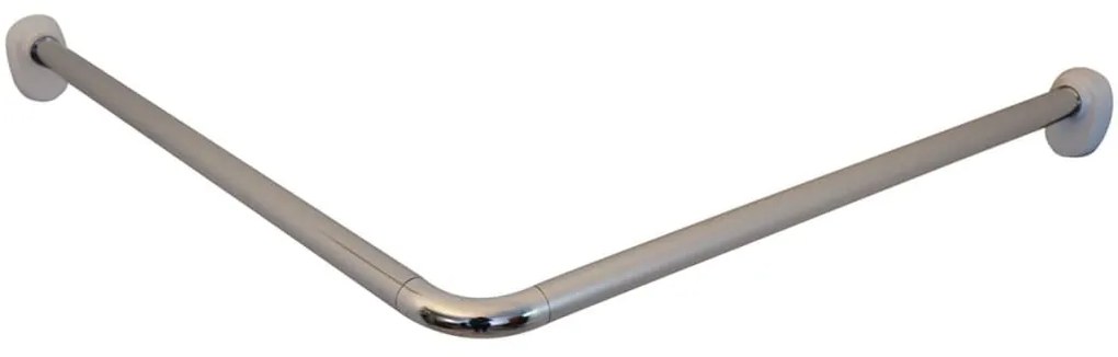 421550 RIDDER Varão de canto universal para cortina de duche 25 mm cromado