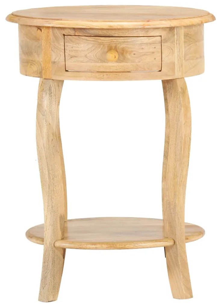 Mesa de apoio 37x37x61 cm madeira de mangueira maciça