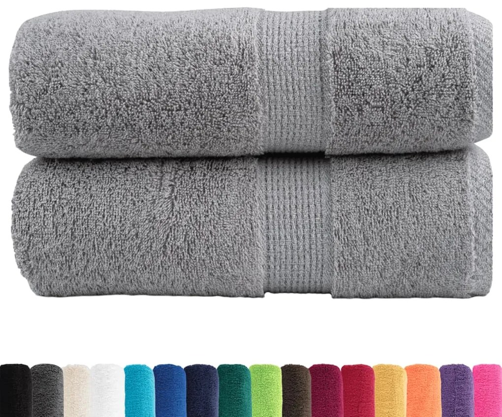 Toalhas de mãos premium SOLUND 2pcs 30x30 cm 600 g/m2 cinzento