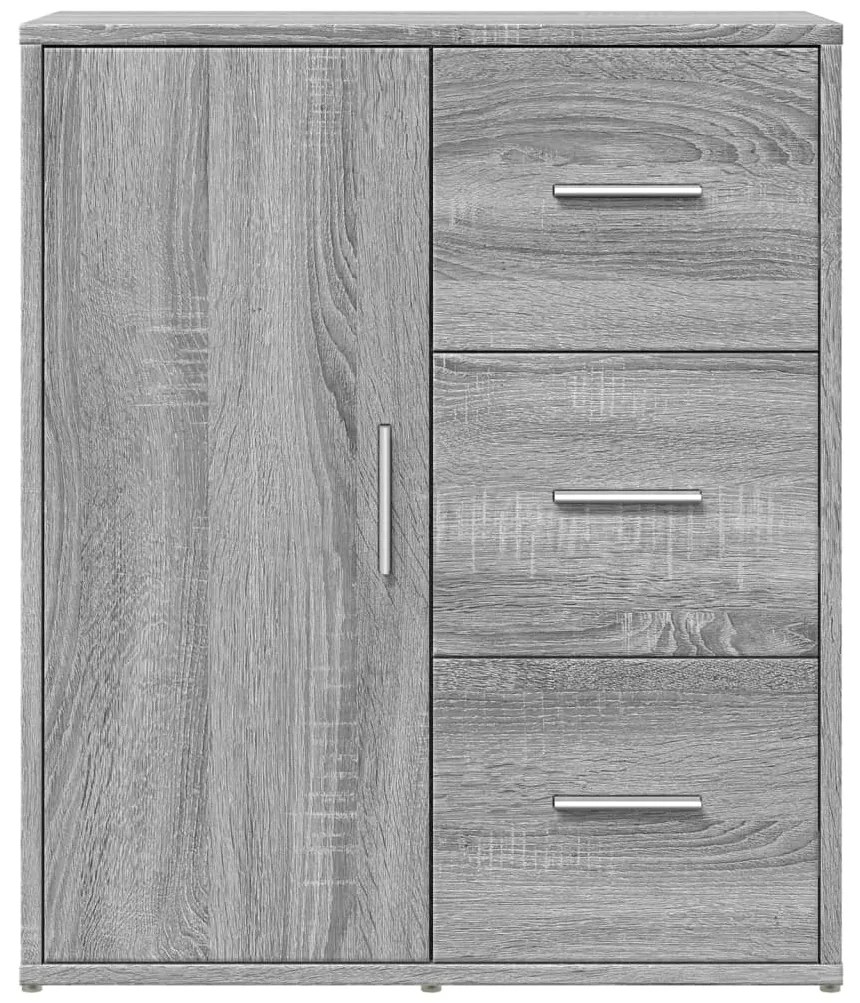 Aparadores 2 pcs 60x31x70 cm derivados madeira cinzento sonoma