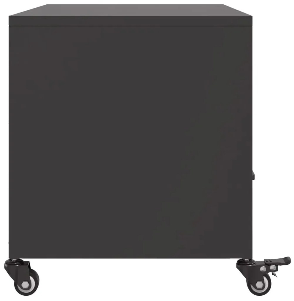 Móvel de TV 68x39x43,5 cm aço preto