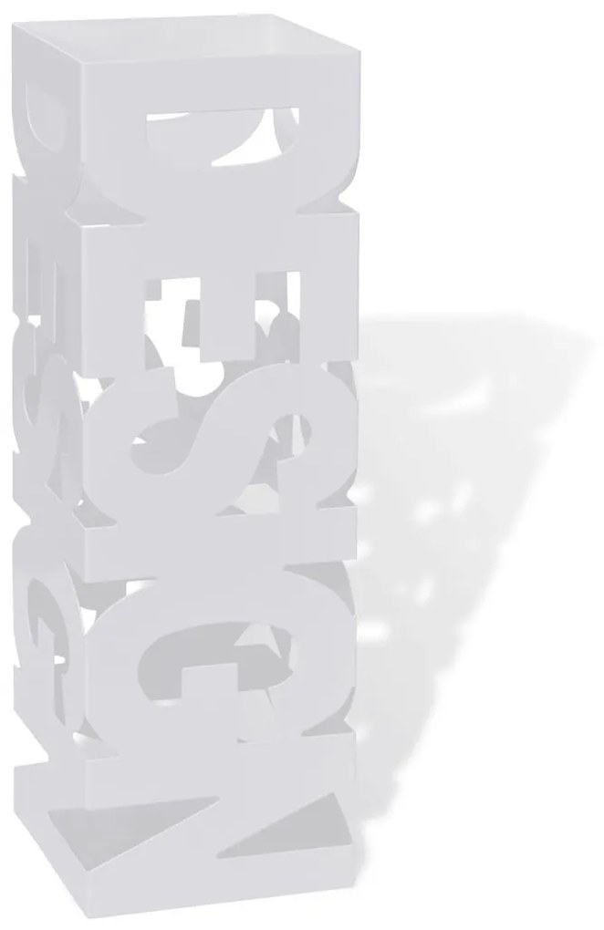 Suporte Guarda-chuvas Branco Aço 485 cm