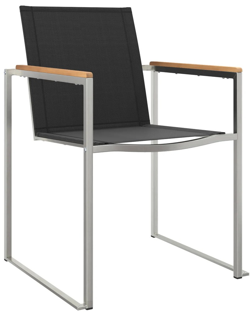 Conjunto de Jantar para Jardim vidaXL 5 Peças Madeira de Teca Maciça