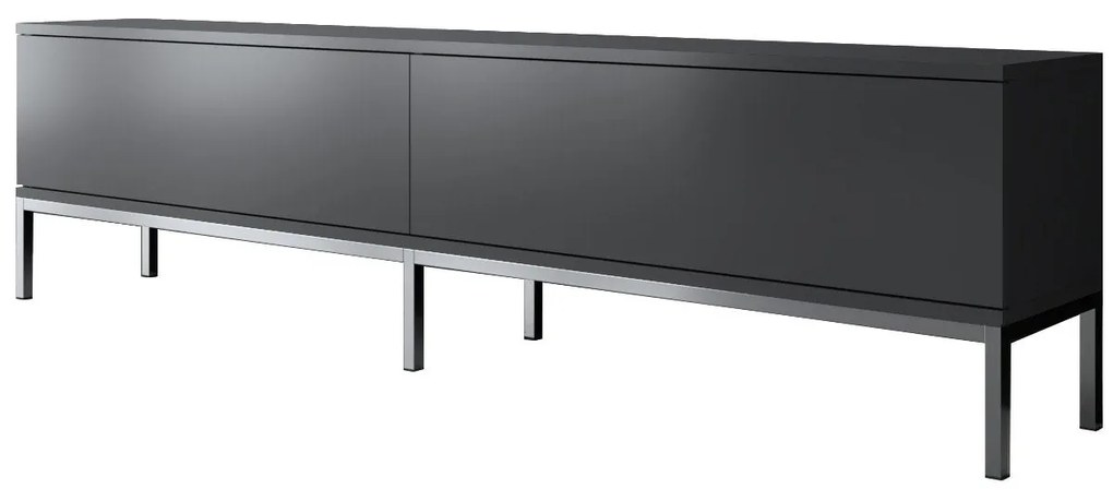 Conjunto de Mobiliário de Sala de Estar Lord – Antracite e Prateado –