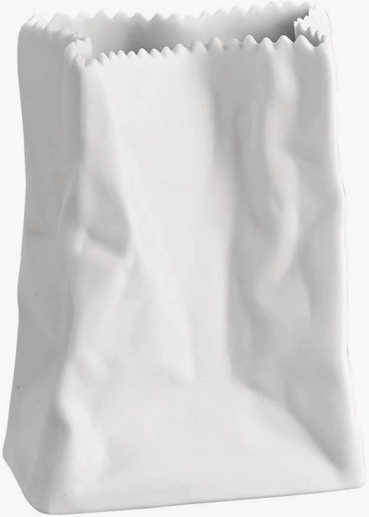 Jarra em porcelana Do No Litter, Alt 9 cm