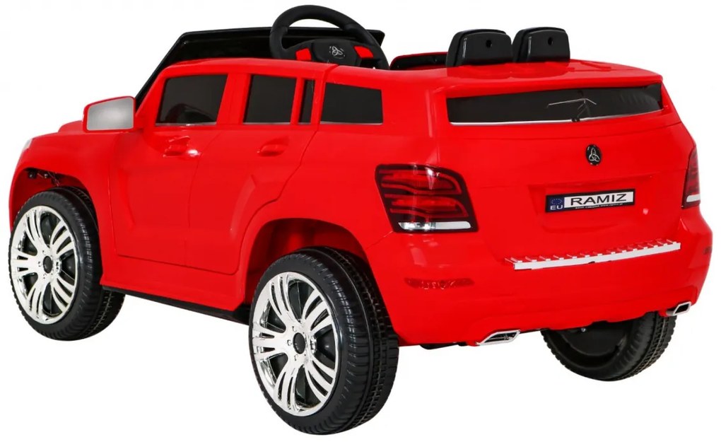 Carro elétrico para Crianças 12V City Rider Rodas de plástico Vermelho