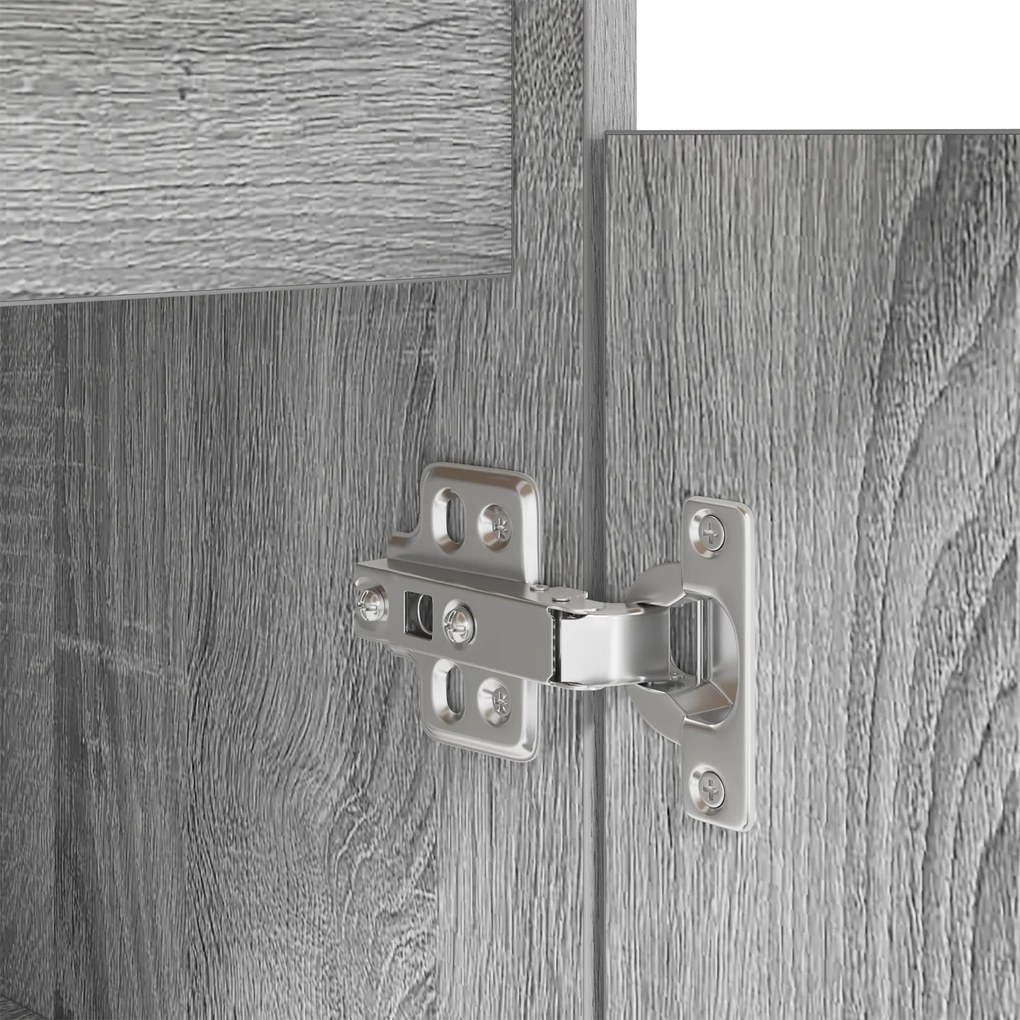 Mesa vidaXL Cinzenta Sonoma 140x49x76 cm Madeira engenheirada