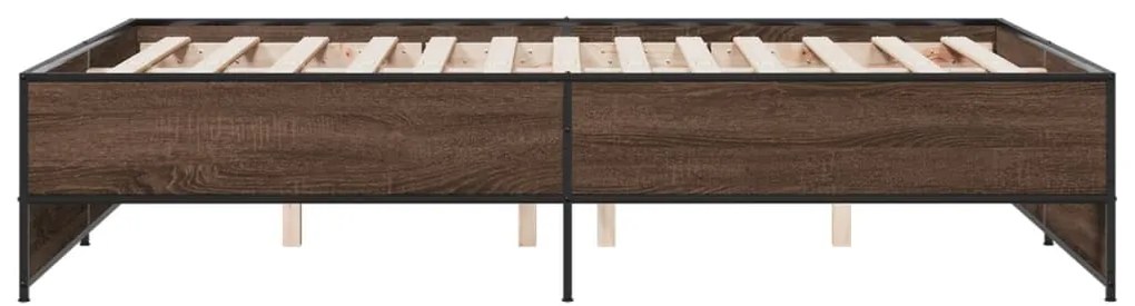 Estrutura de cama 135x190cm derivados madeira/metal