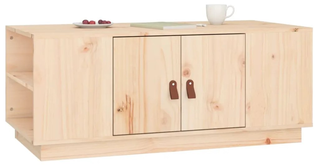Mesa de centro 100x50x41 cm pinho maciço