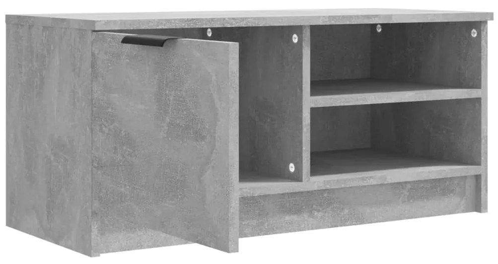 Móveis de TV 2pcs 80x35x36,5cm madeira processada cinza cimento