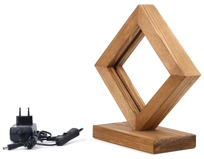 Candeeiro de Mesa KN05 – Castanho – 27,5 x 29,5 x 12 cm