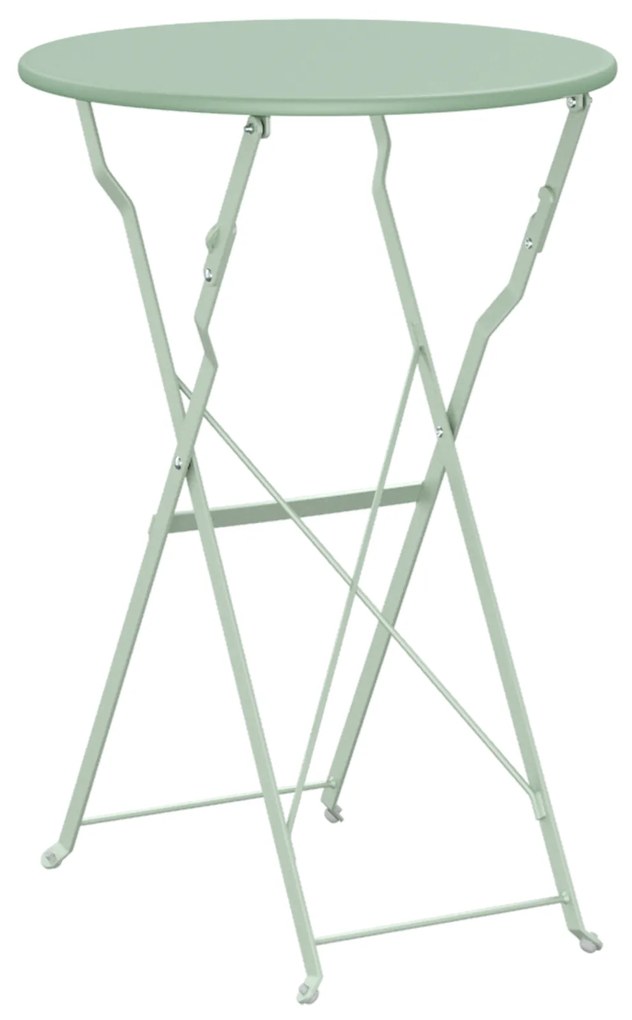 Mesa de Jardim Dobrável Light Mint Ø50x71 cm Aço