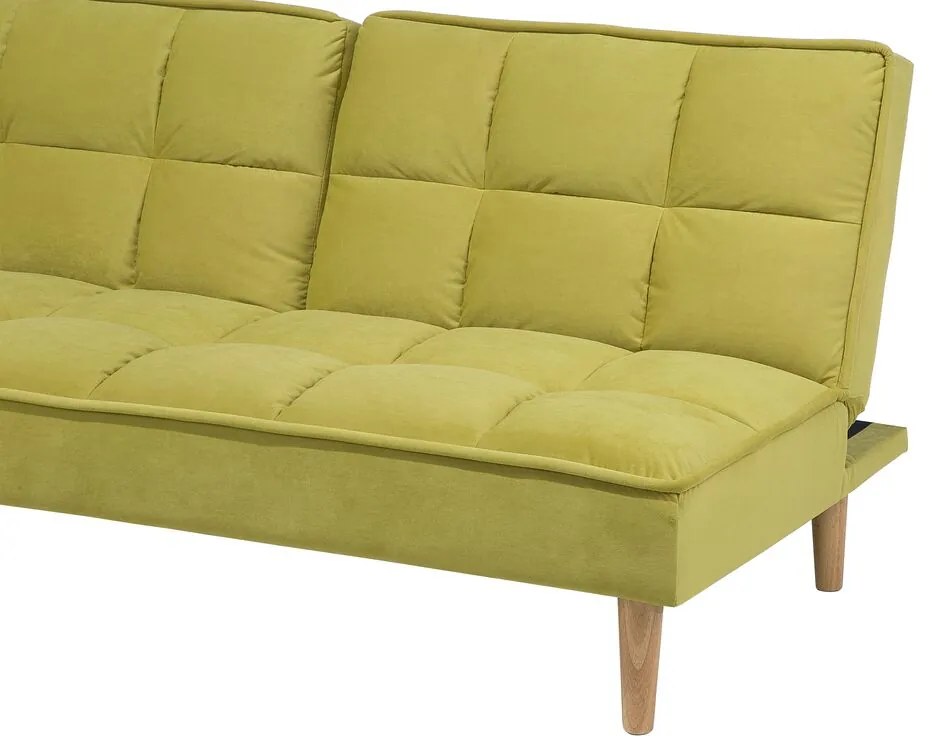 Sofá-cama verde SILJAN Beliani