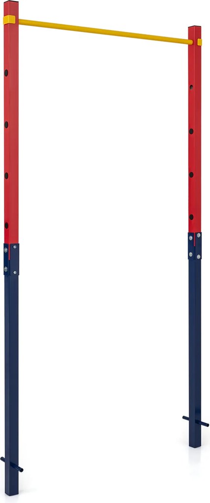 Barra de Elevações Exterior, 115 x 5 x 231,5 cm, 5 Alturas Reguláveis, Vermelho